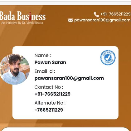 IBC Mr. Pawan saran At Nehra enterprise. Profile Picture