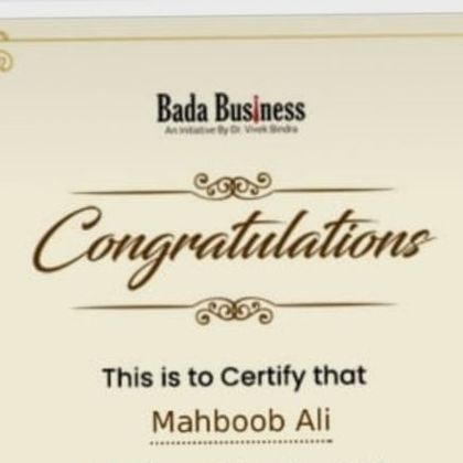 MAHBOOB Ali Profile Picture
